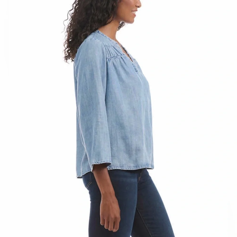 Splendid Ladies' V-Neck Blouse, Size L - Picture 2 of 8